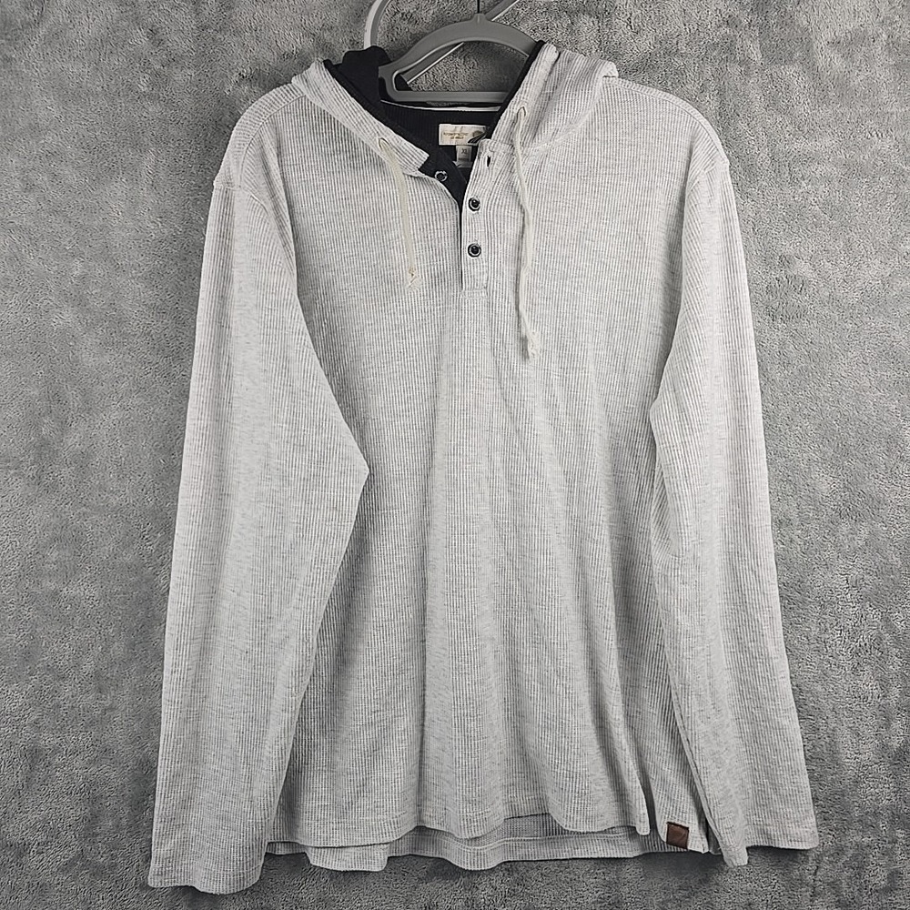 Fundamental Coast Los Angeles Hoodie Mens‎ XL Soft Gray Hooded Sweatshirt Beach